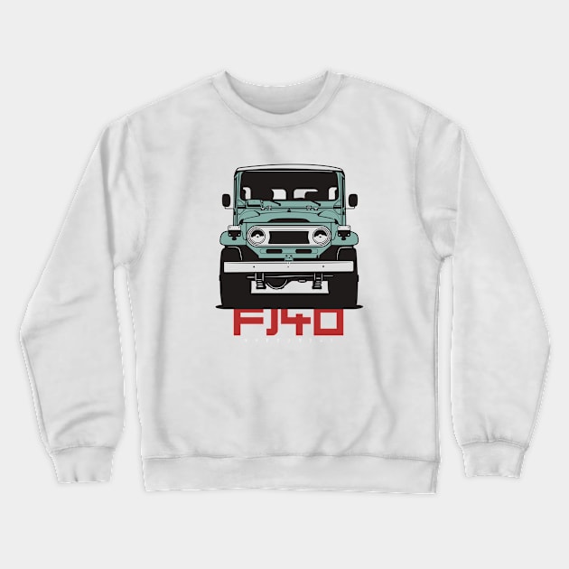 Landcruiser fj40 (green) Crewneck Sweatshirt by Markaryan